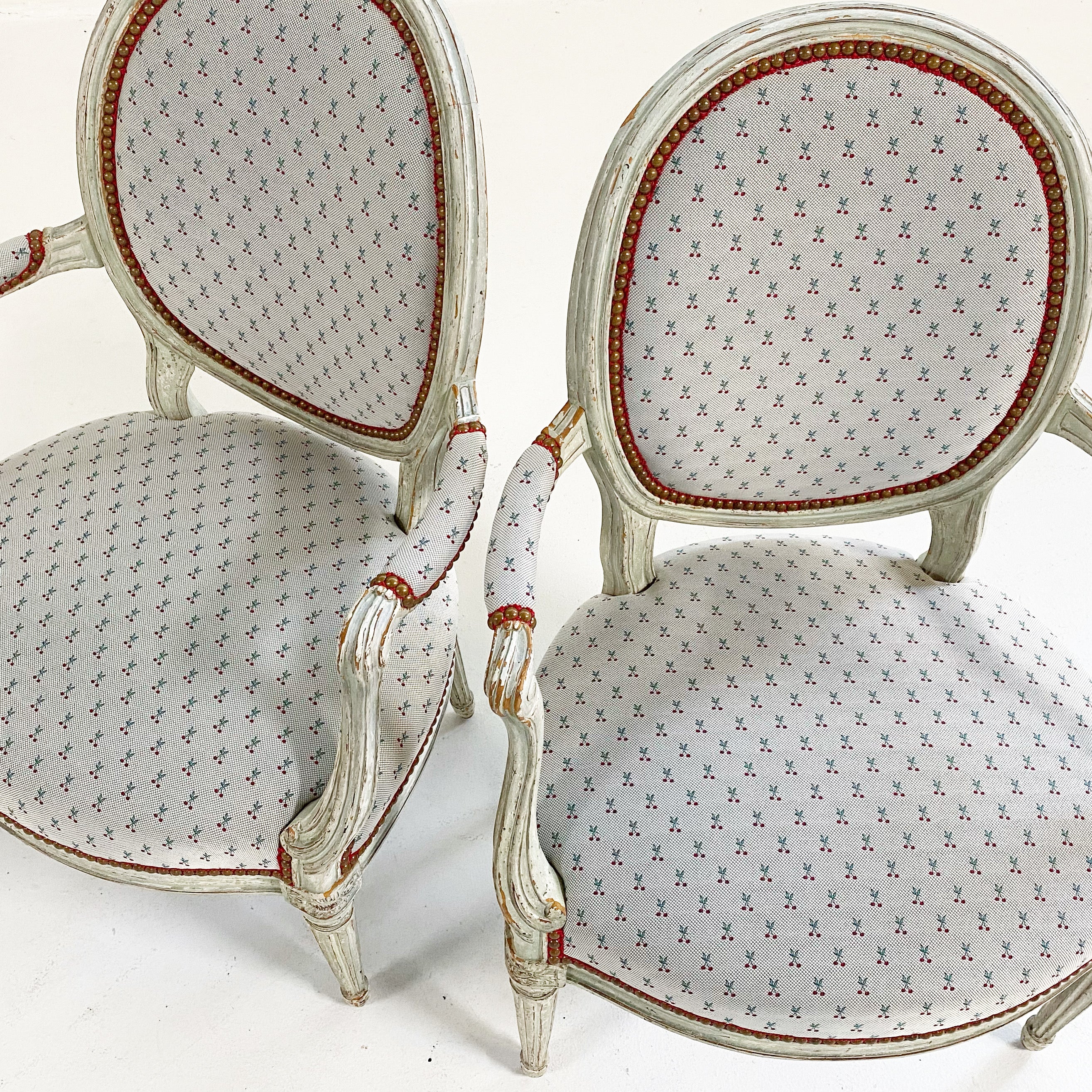 Louis XV Style Chairs in Dedar Cherry Oh Fabric – FORSYTH