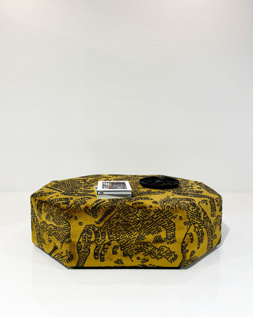 The Forsyth Octo Ottoman in Dedar Tiger Mountain, 48 x 60 in