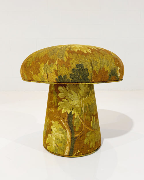 The Forsyth Mushroom Pouf in Dedar 'Schwarzwald'