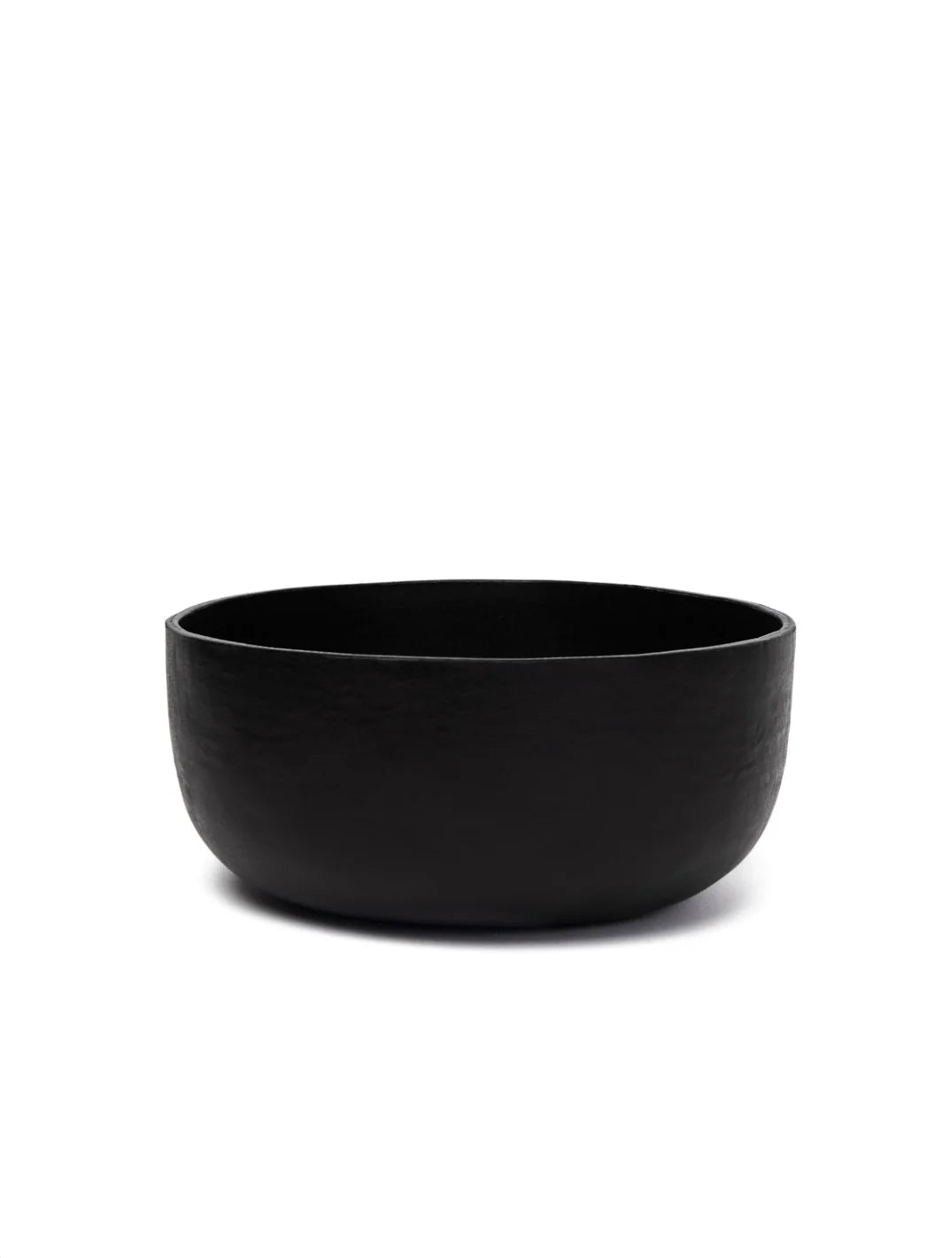 The Bowl in Molded Leather - Black