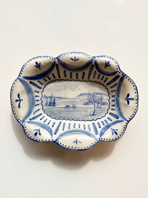 Country Fields Shallow Bowl