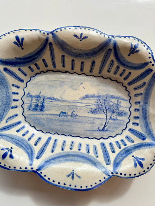 Country Fields Shallow Bowl