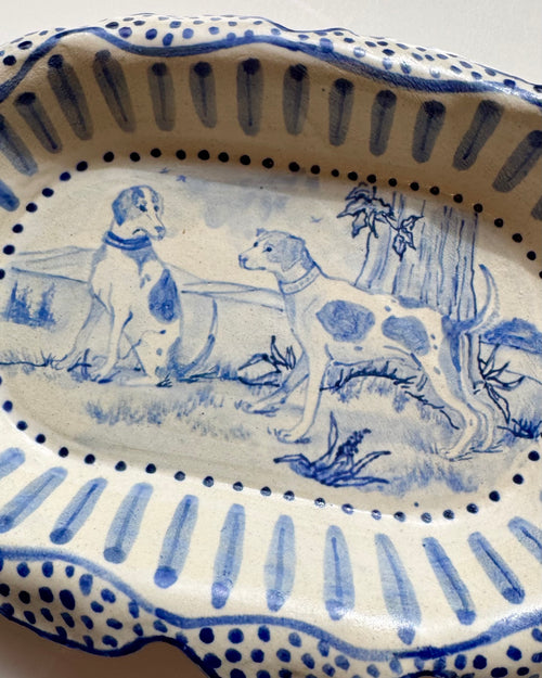 Hound Respite Shallow Bowl