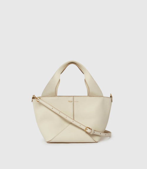 Market Mini in Smooth Calfskin White Sand