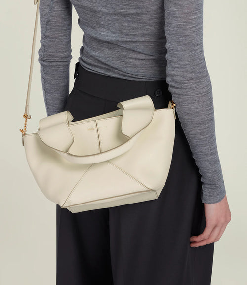 Market Mini in Smooth Calfskin White Sand