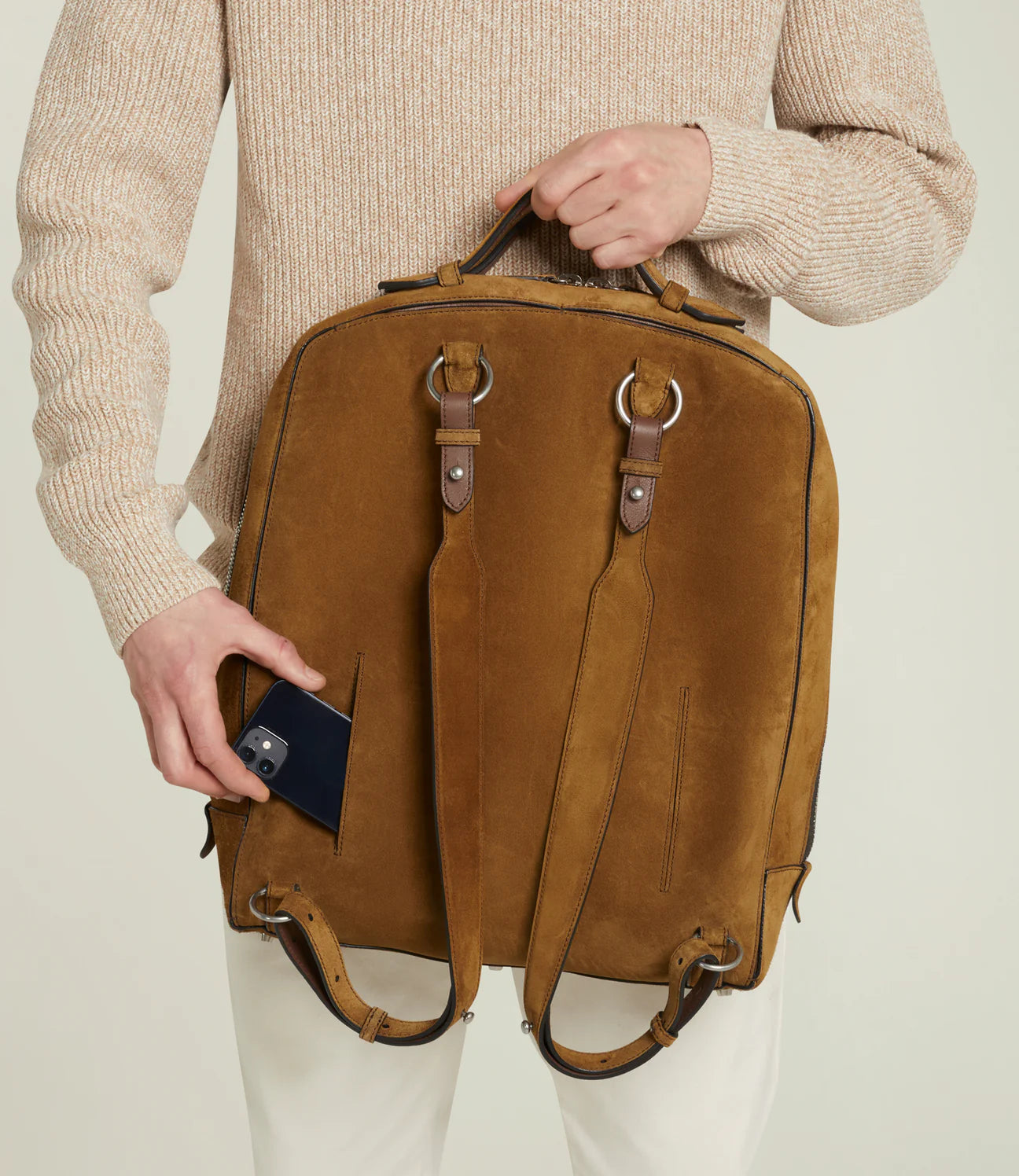 Rider Backpack in Suede Marrakech