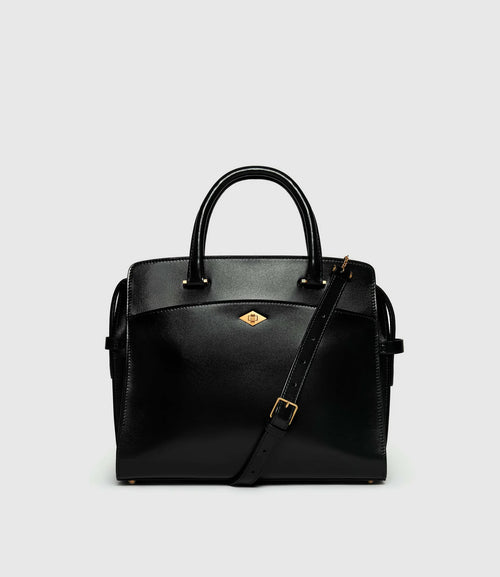 Private Eye Slim in Glossy Calfskin Black