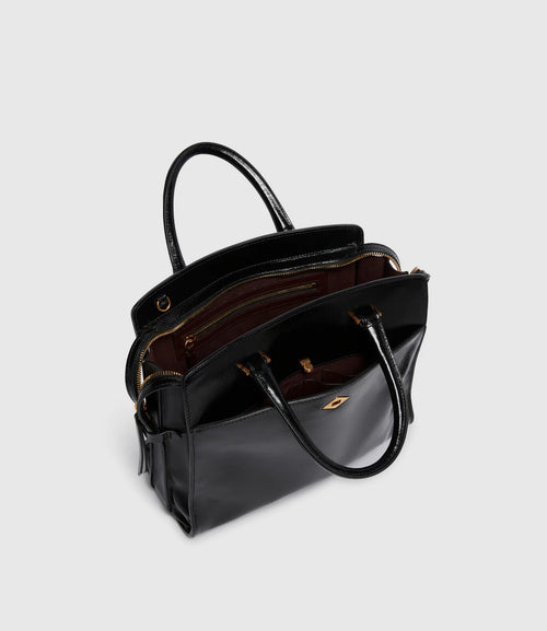 Private Eye Slim in Glossy Calfskin Black