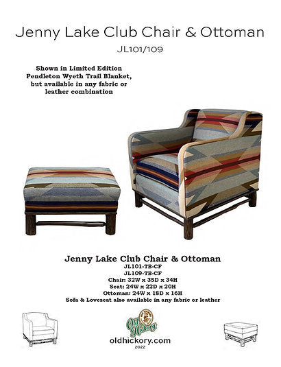 Jenny Lake Club Chair and Ottoman