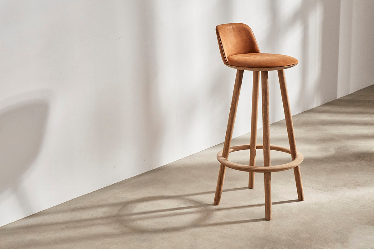 OVO Bar Chair | White Oiled Oak