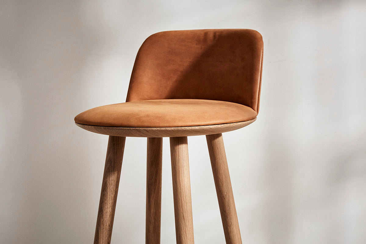 OVO Bar Chair | White Oiled Oak