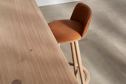 OVO Bar Chair | White Oiled Oak