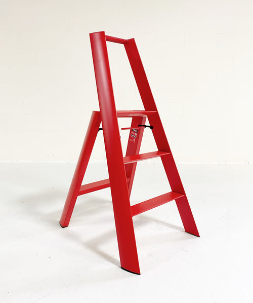 – Red Wide 3-Step FORSYTH Lucano Ladder -