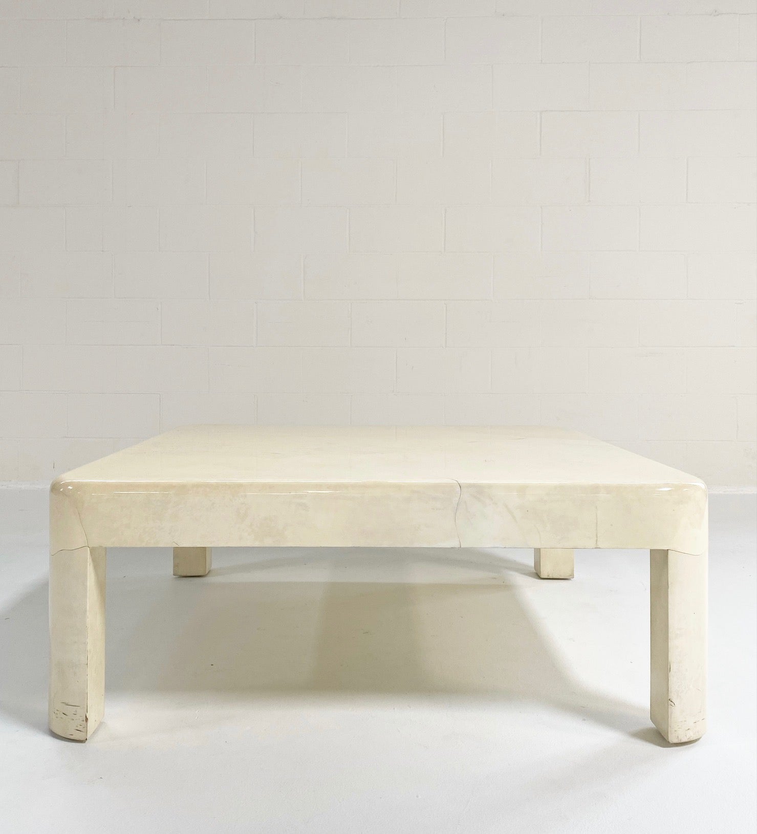 Lacquered Goatskin Coffee Table