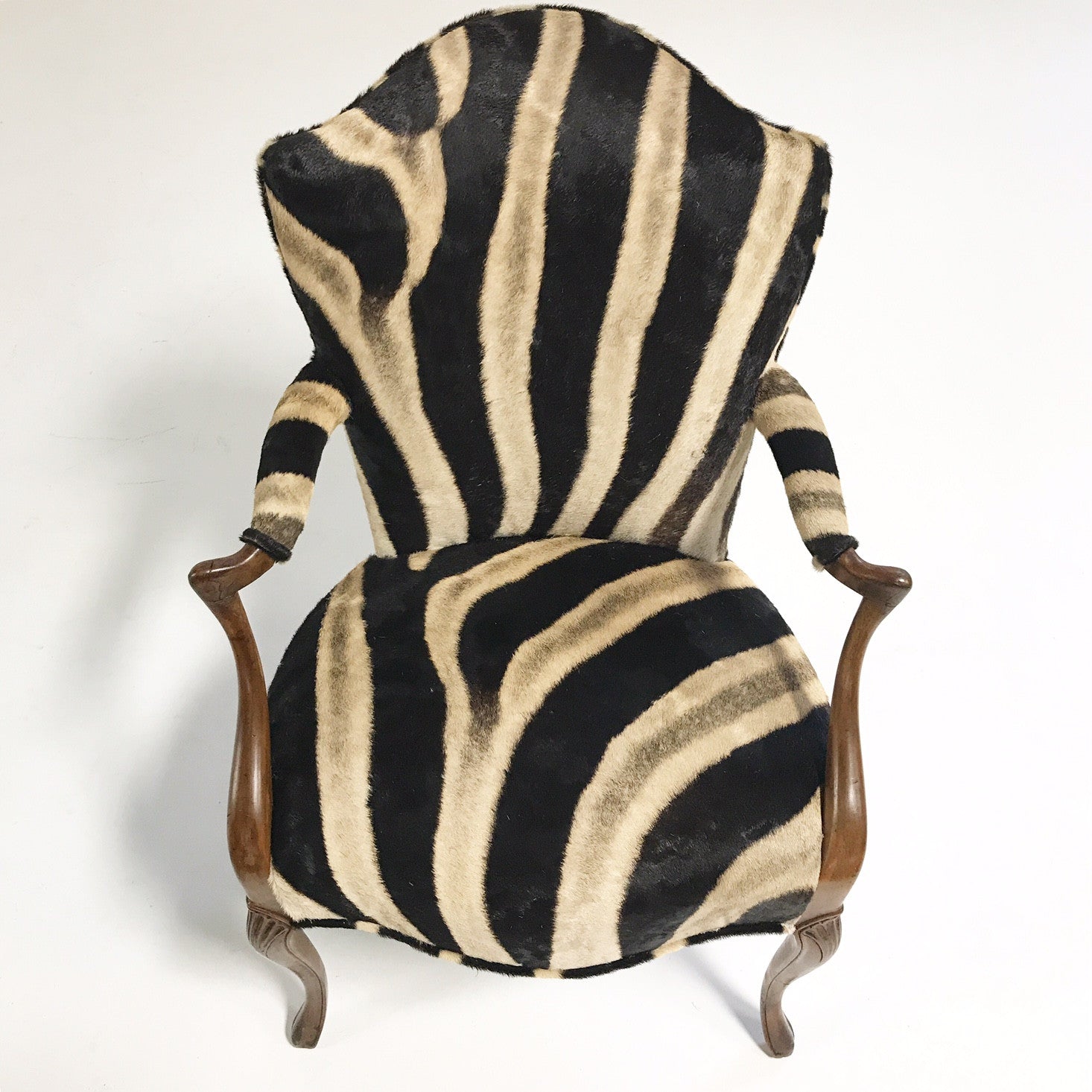 Vintage Armchair in Zebra Hide - FORSYTH